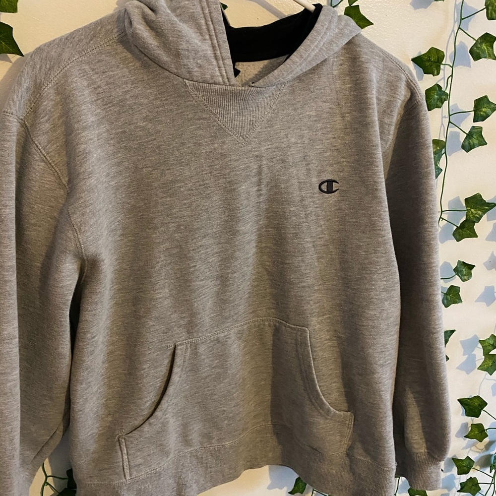 grey champion hoodie